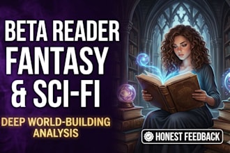 beta read your fantasy or sci fi manuscript