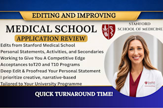 deeply edit your medical school application personal statement and experiences