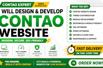 build contao website design cms development typo3 website gdpr compliance dsgvo