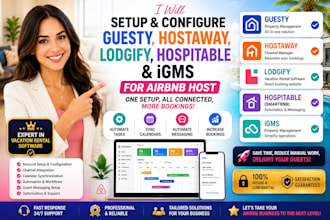 setup guesty hostaway lodgify hospitable igms for airbnb host
