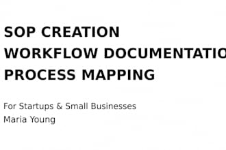 create professional sops and process documentation