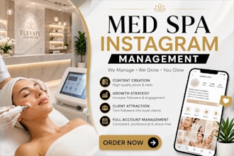 manage and grow instagram for medical spas and aesthetic clinics