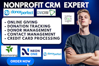 setup nonprofit CRM bloomerang neon donorperfect little green light civicrm