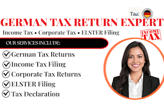 do german tax returns, income tax, corporate tax, elster filing, tax declaration
