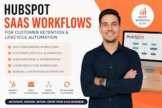 build hubspot saas workflows for customer retention and lifecycle automation