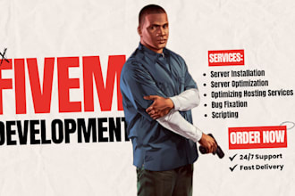 develop and optimize your custom fivem roleplay server