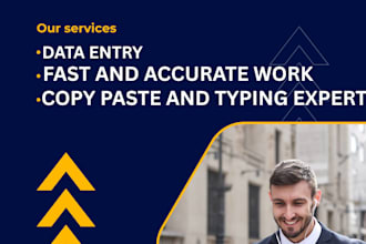 l will do data entry copy paste typing and pdf conversion