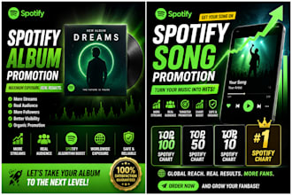 setup meta ads campaign for spotify song, spotify album for growth