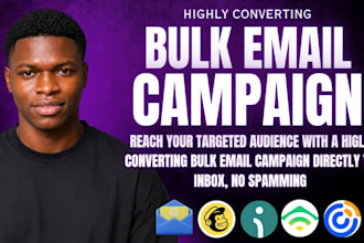 send targeted bulk email campaign with high inbox delivery rate to email list