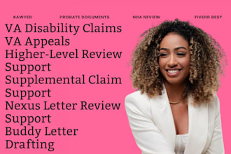 be your lawyer and help with VA disability claims, appeal, and veterans benefits
