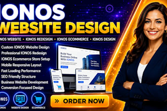 design, redesign ionos website, ionos ecommerce, and ionos business website