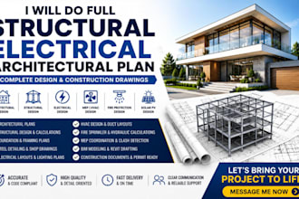 do architectural, structural, electrical, mep and construction drawings