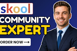 setup skool community build skool online course setup skool expert skool manager