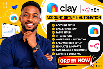setup clay com automation, hubspot crm workflow, clay enrichment apollo io
