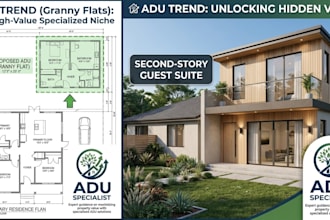 draft adu plans and architectural plans for city permit drawings