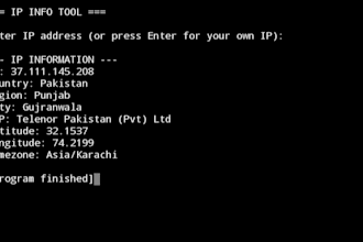 create python scripts, IP lookup tools and automation bots