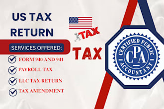 prepare irs form 941x, form 940, and amend payroll tax returns