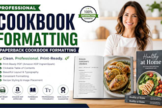 be your professional cookbook formatting paperback cookbook
