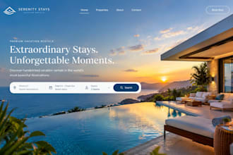 design vacation rental website lodgify website hostaway direct booking website