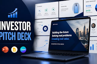 design investor pitch deck powerpoint presentation google slides canva startup