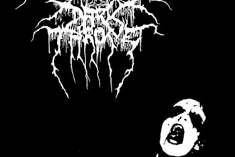 design a dark and atmospheric depressive black metal logo