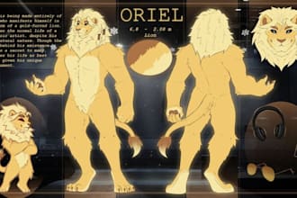 do furry reference sheet fursona ref sheet furry character anthro art
