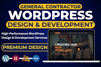 build general contractor website asphalt paving, sealcoating contractor website