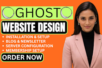 build ghost cms website setup ghost blog customize ghost theme ghost newsletter