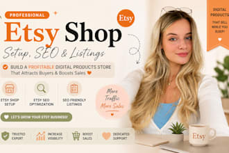 setup etsy shop etsy seo for etsy digital products etsy listings and design
