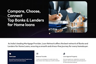 create a professional mortgage and loan website for brokers and lenders
