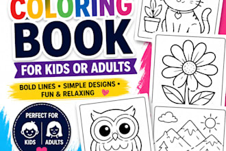 create custom coloring pages for amazon KDP and etsy