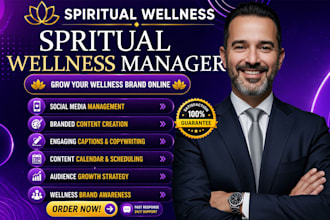 be your spiritual wellness social media marketing manager and content creator