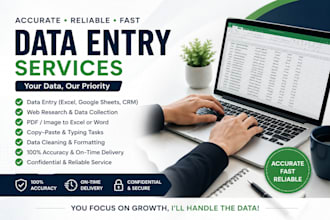 deliver high quality data entry with great accuracy