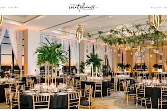 design an event website, wedding website, event planning website