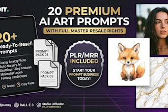 create commercial premium midjourney prompts