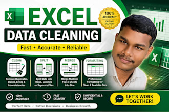 clean, formatting, merge and split excel data