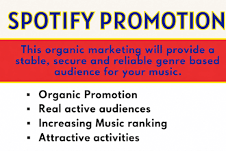 do spotify music promotion and spotify playlist promotion for artists