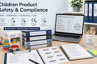 write children product safety, astm f963, cpsia compliance, ce marking and coa