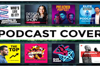 design podcast cover art and podcast logo