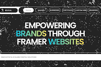 build a framer landing page for startups