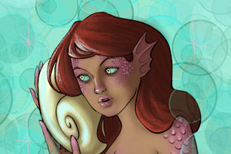 create professional character digital illustration