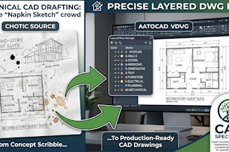 provide autocad drafting and architectural plans for city permit