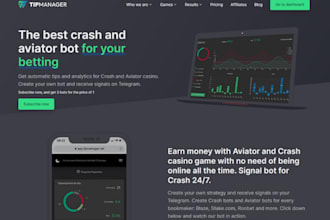 develop arcade game website, crash game website, crypto gaming web, aviator bot