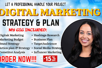 create digital marketing, brand strategy, business strategy, marketing plan, icp