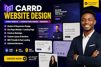design carrd website, carrd landing page design, carrd website redesign