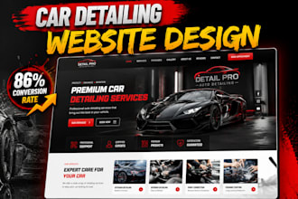 car detailing website design car wash website auto detailing website auto body