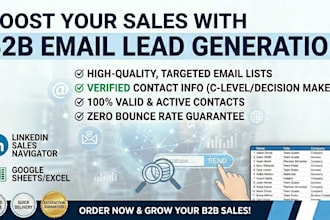 do b2b lead generation and linkedin lead generation for cold email