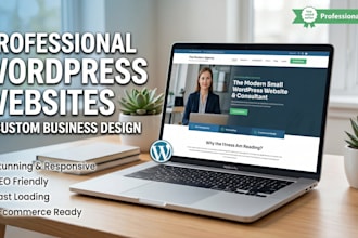 design a professional wordpress website and web design for your business