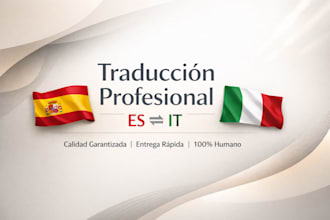 traducción español italiano de alta calidad para documentos y textos
