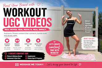 create fitness and wellness ugc videos that drive sales